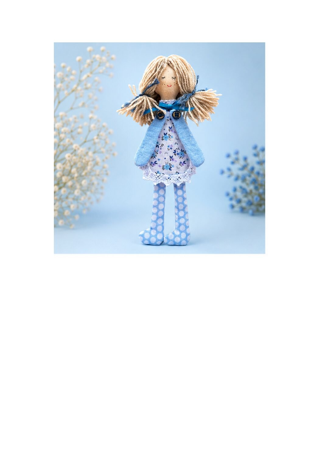MARCAPAGINAS MUÑECA AZUL